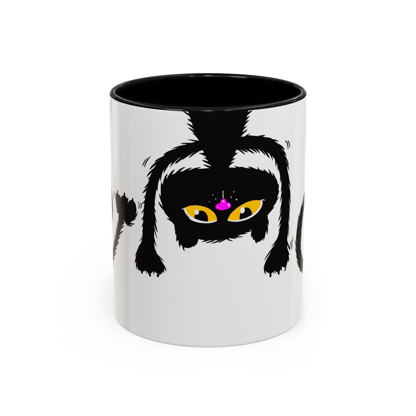 Coffee Mug - Three Black Cats Comic Style Design