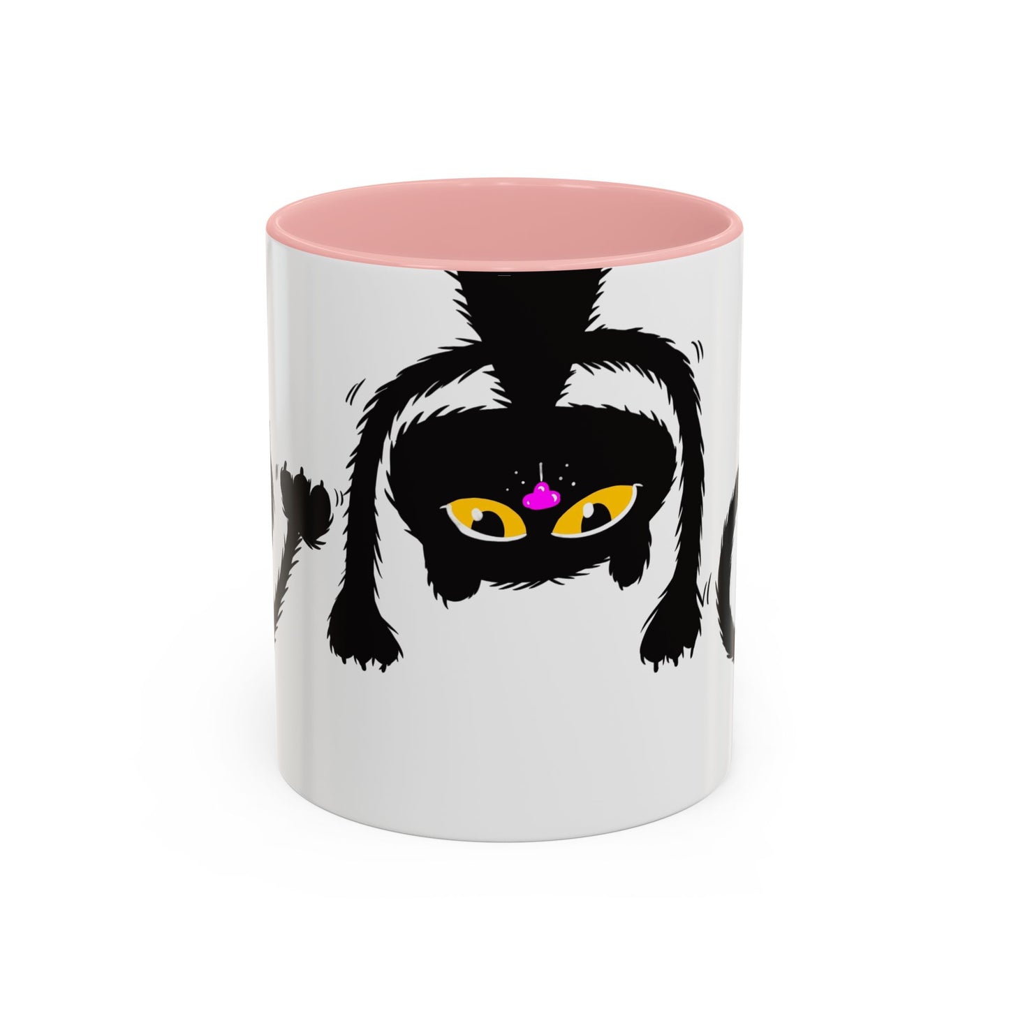 Coffee Mug - Three Black Cats Comic Style Design