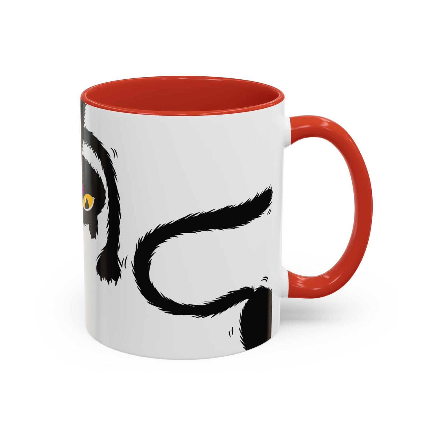 Coffee Mug - Three Black Cats Comic Style Design