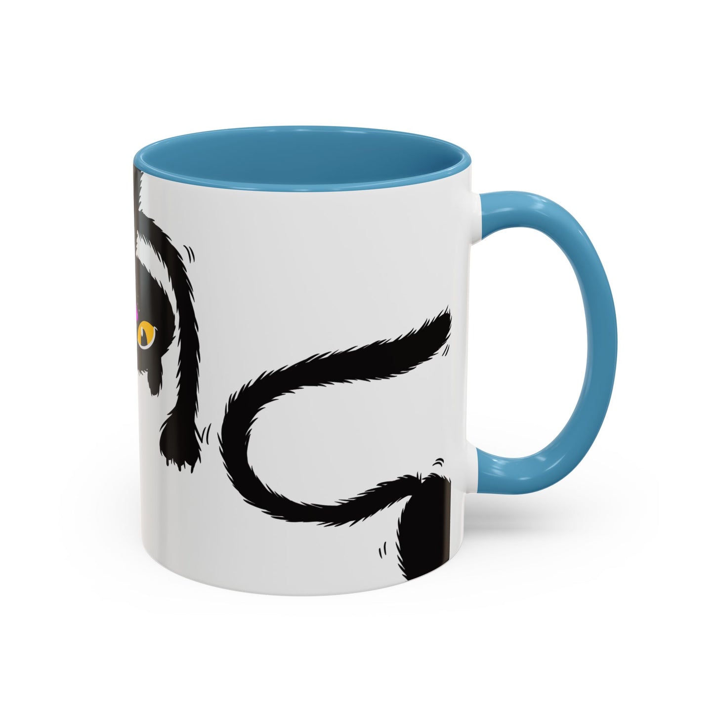Coffee Mug - Three Black Cats Comic Style Design