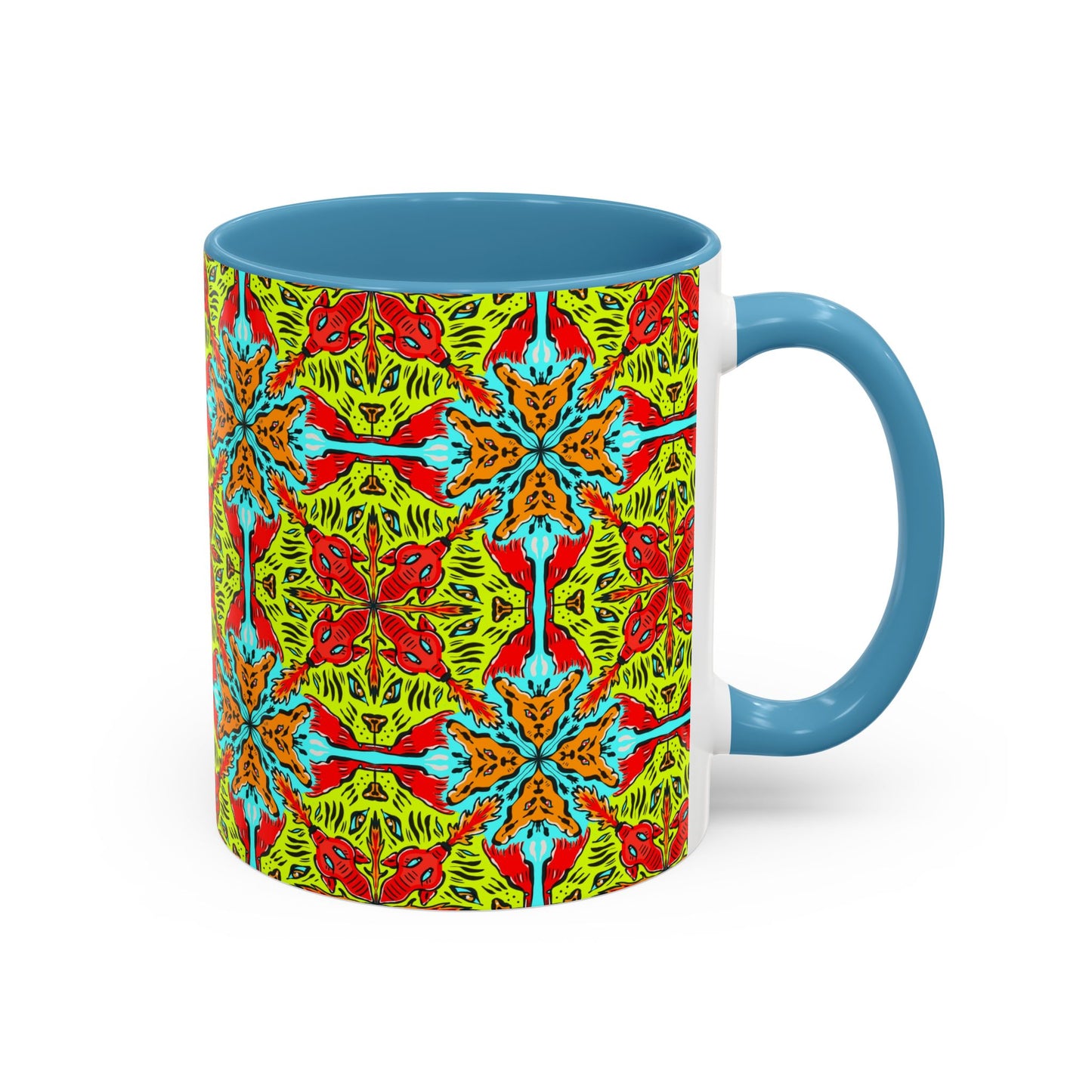 Mug, Cat Themed Dynamik Colors Coffee Mug (11, 15oz)