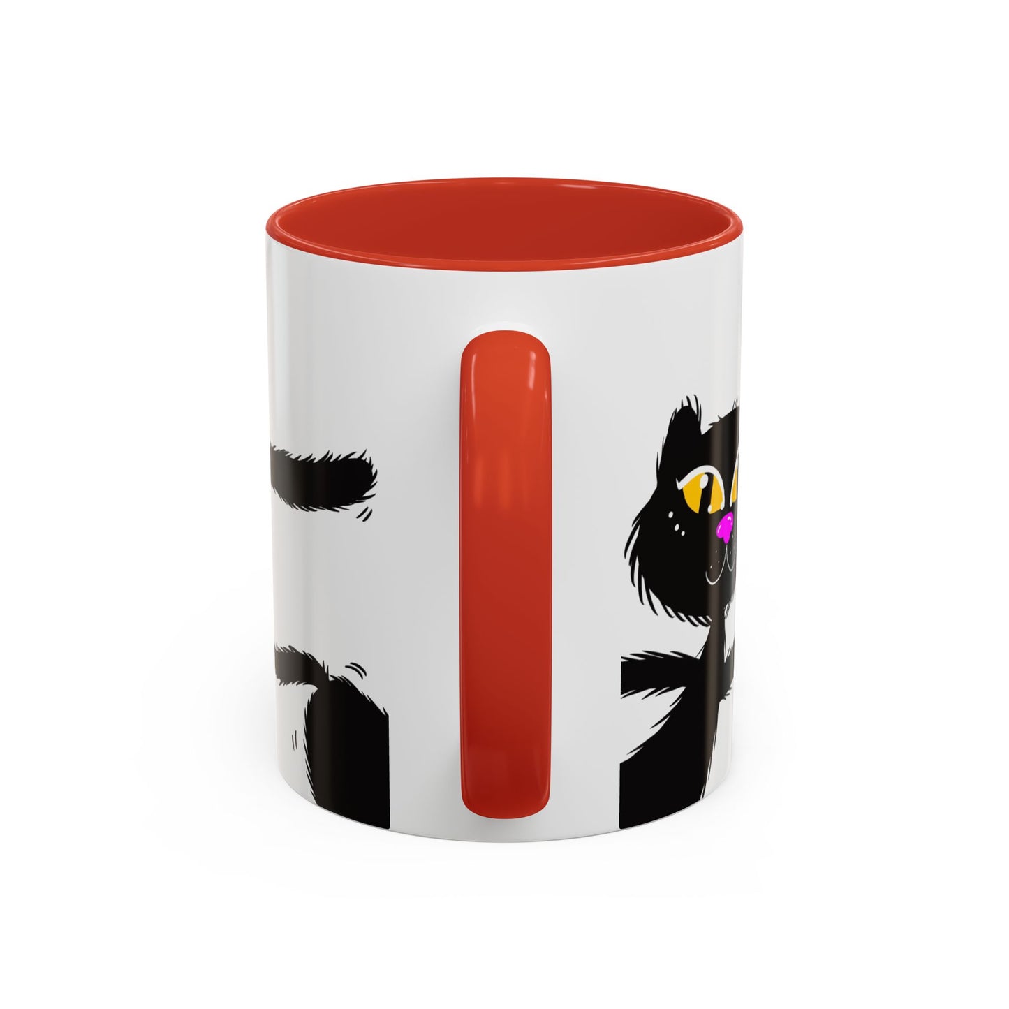 Coffee Mug - Three Black Cats Comic Style Design