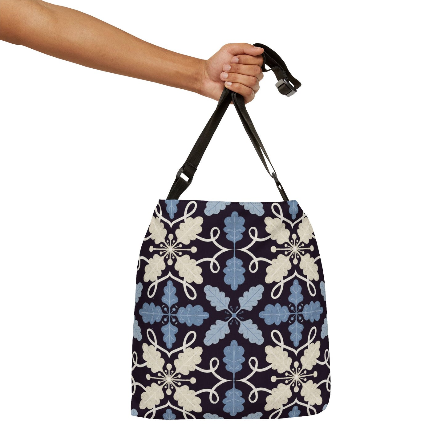 Tote Bag - Calm Scandinavian Oak Leaves Design