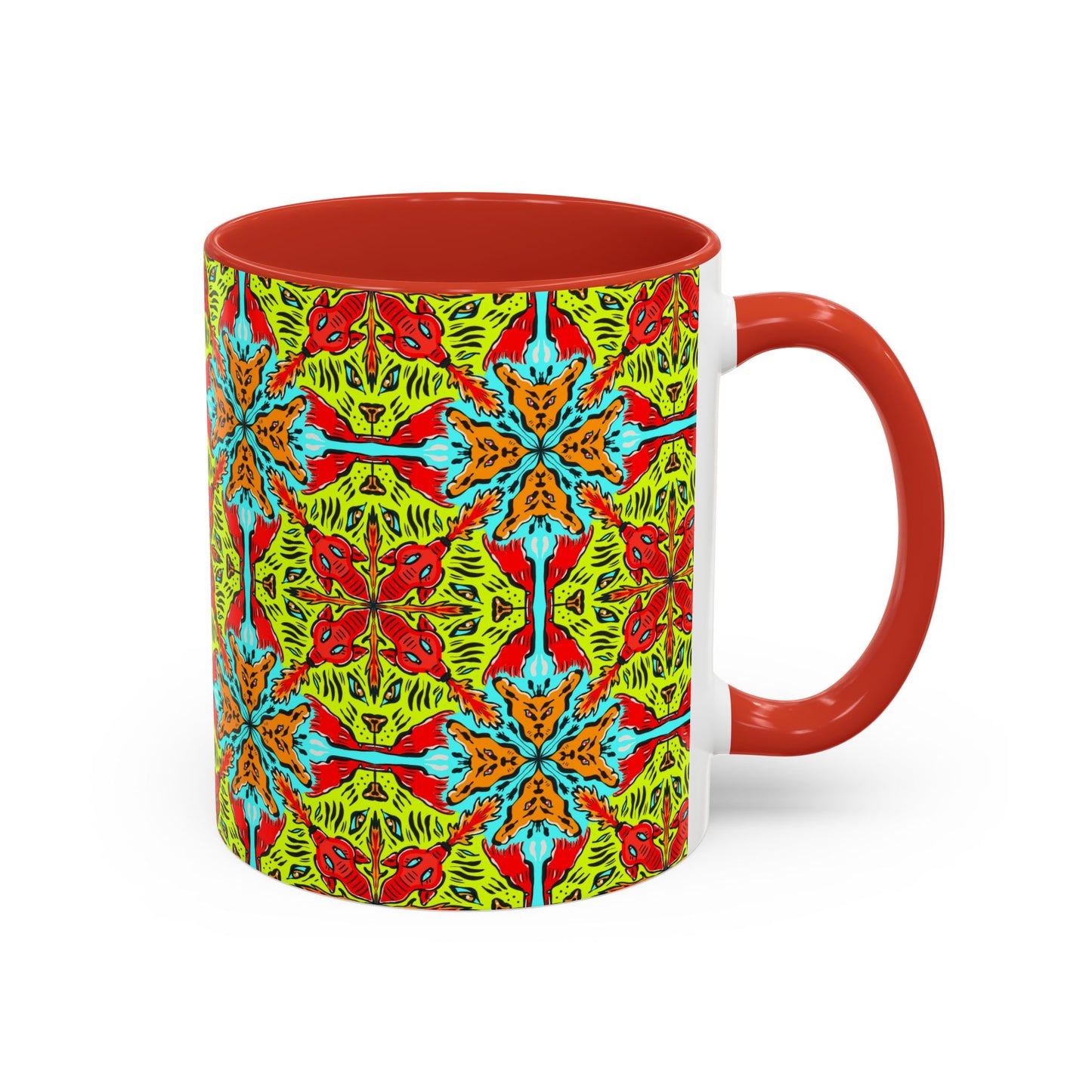 Mug, Cat Themed Dynamik Colors Coffee Mug (11, 15oz)