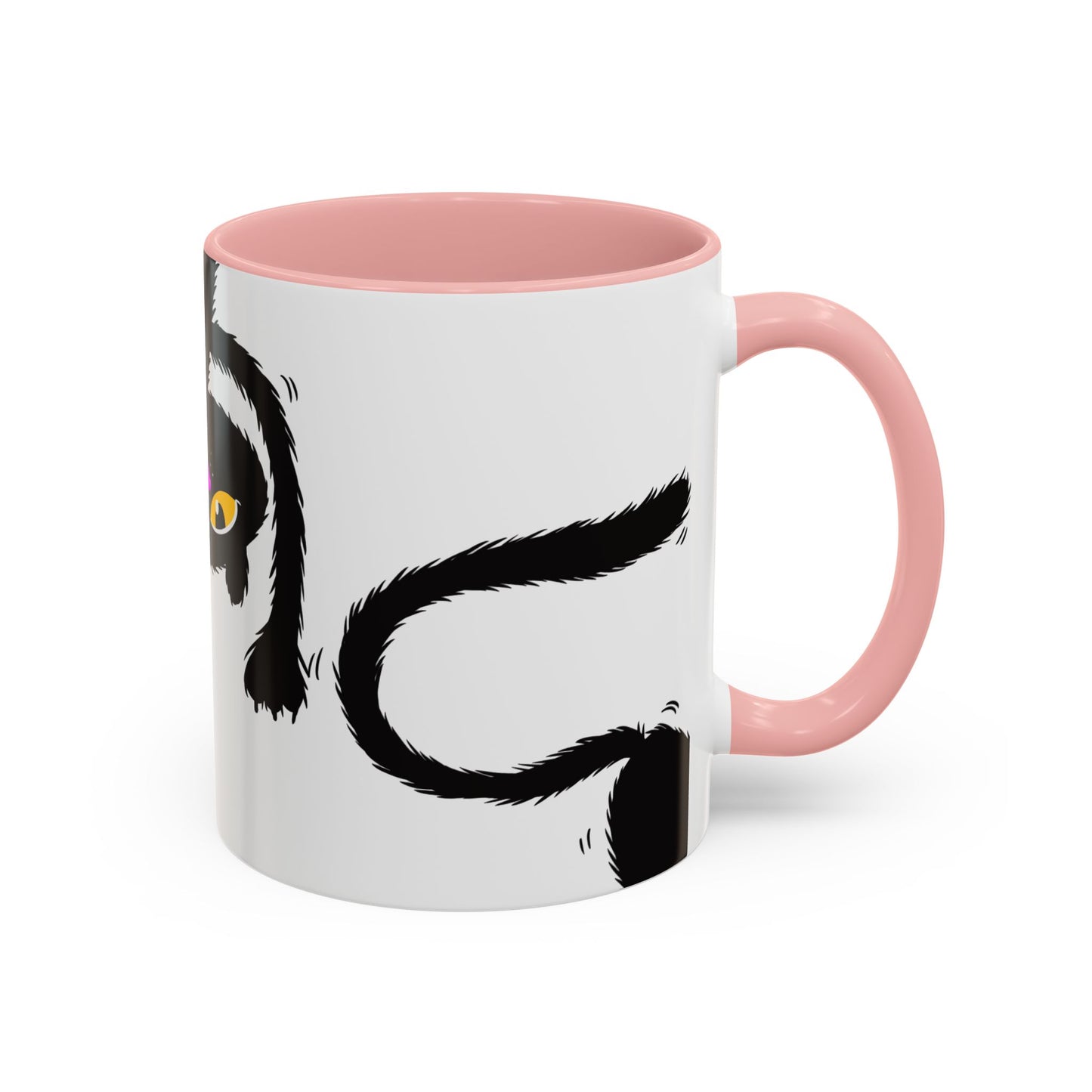 Coffee Mug - Three Black Cats Comic Style Design
