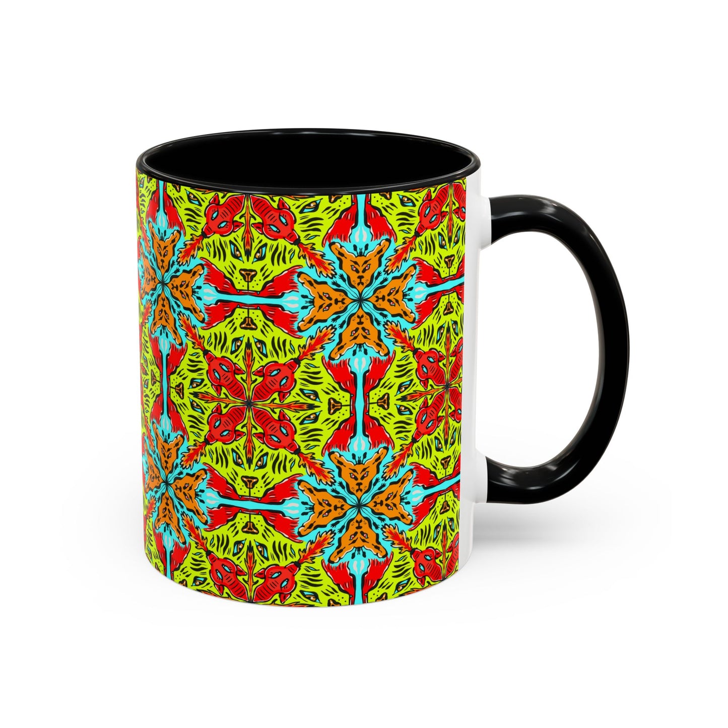 Mug, Cat Themed Dynamik Colors Coffee Mug (11, 15oz)