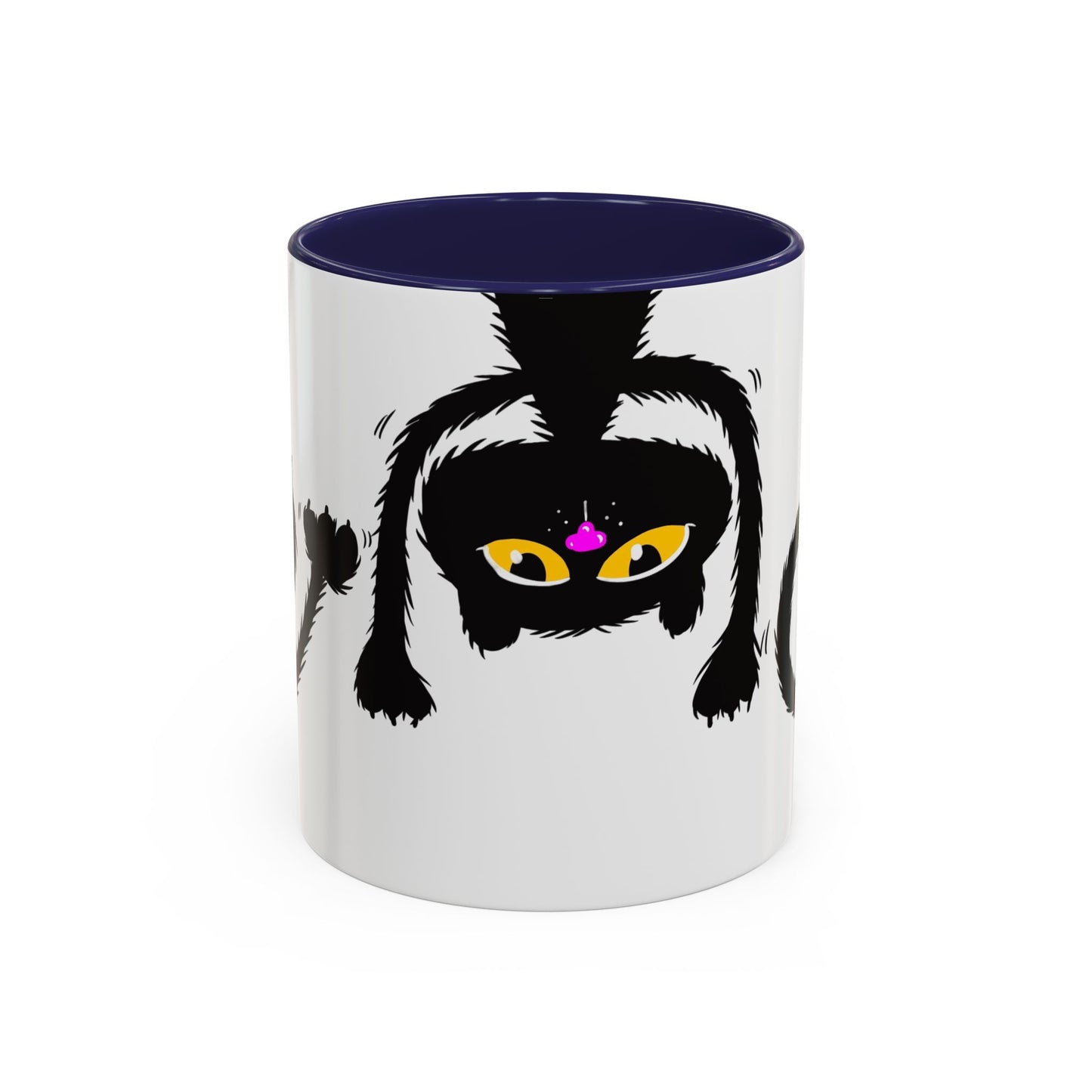 Coffee Mug - Three Black Cats Comic Style Design