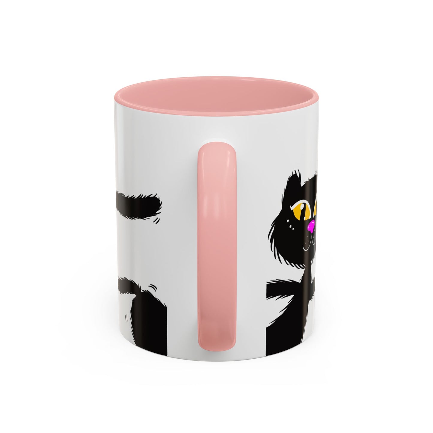 Coffee Mug - Three Black Cats Comic Style Design