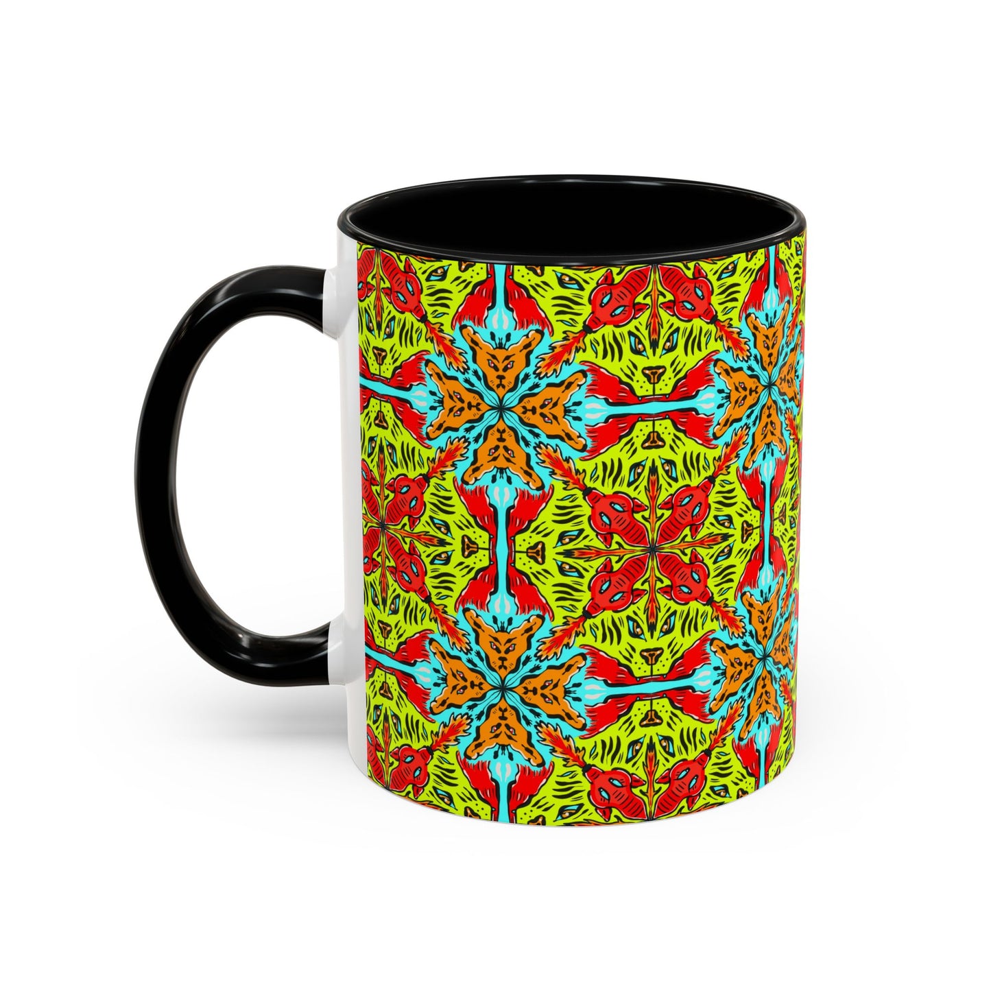 Mug, Cat Themed Dynamik Colors Coffee Mug (11, 15oz)