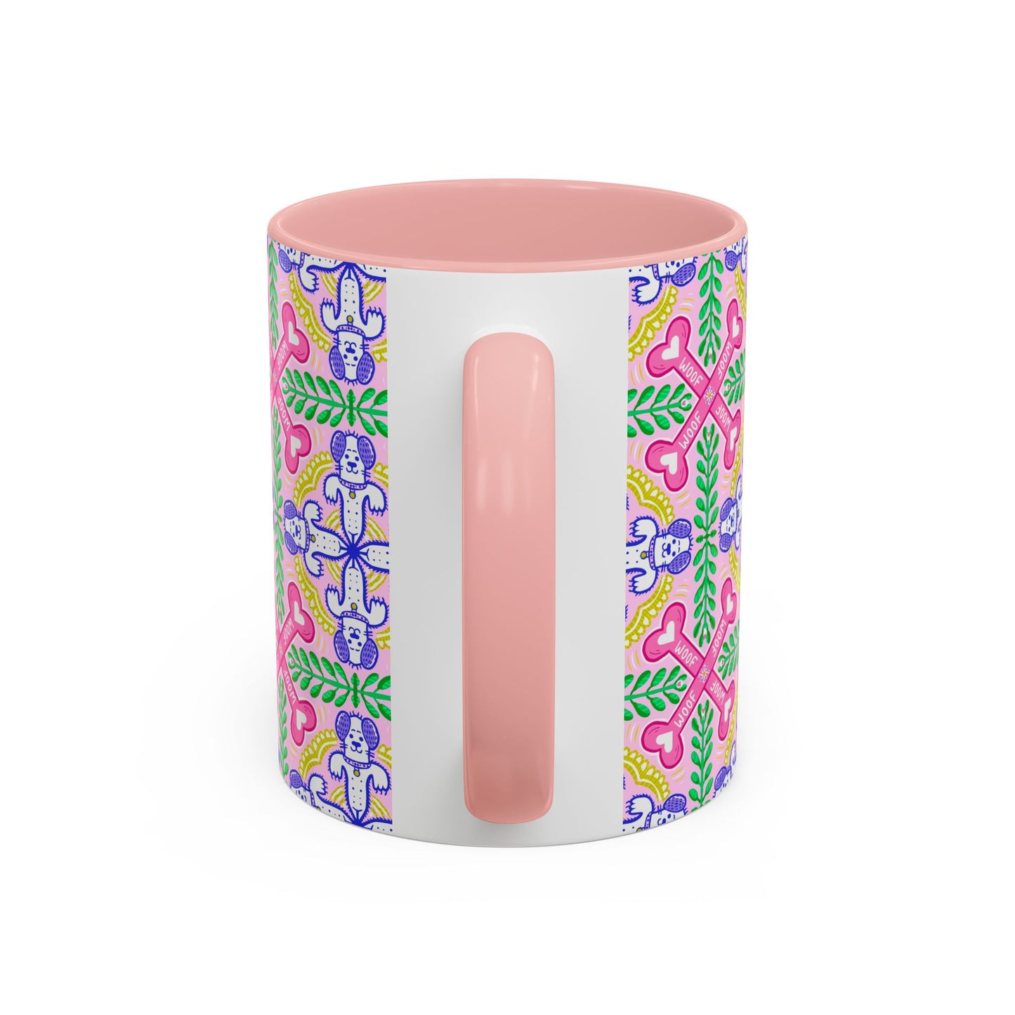 Mug - Dog Theme Repeat Pattern Accent Coffee Mug (11, 15oz)
