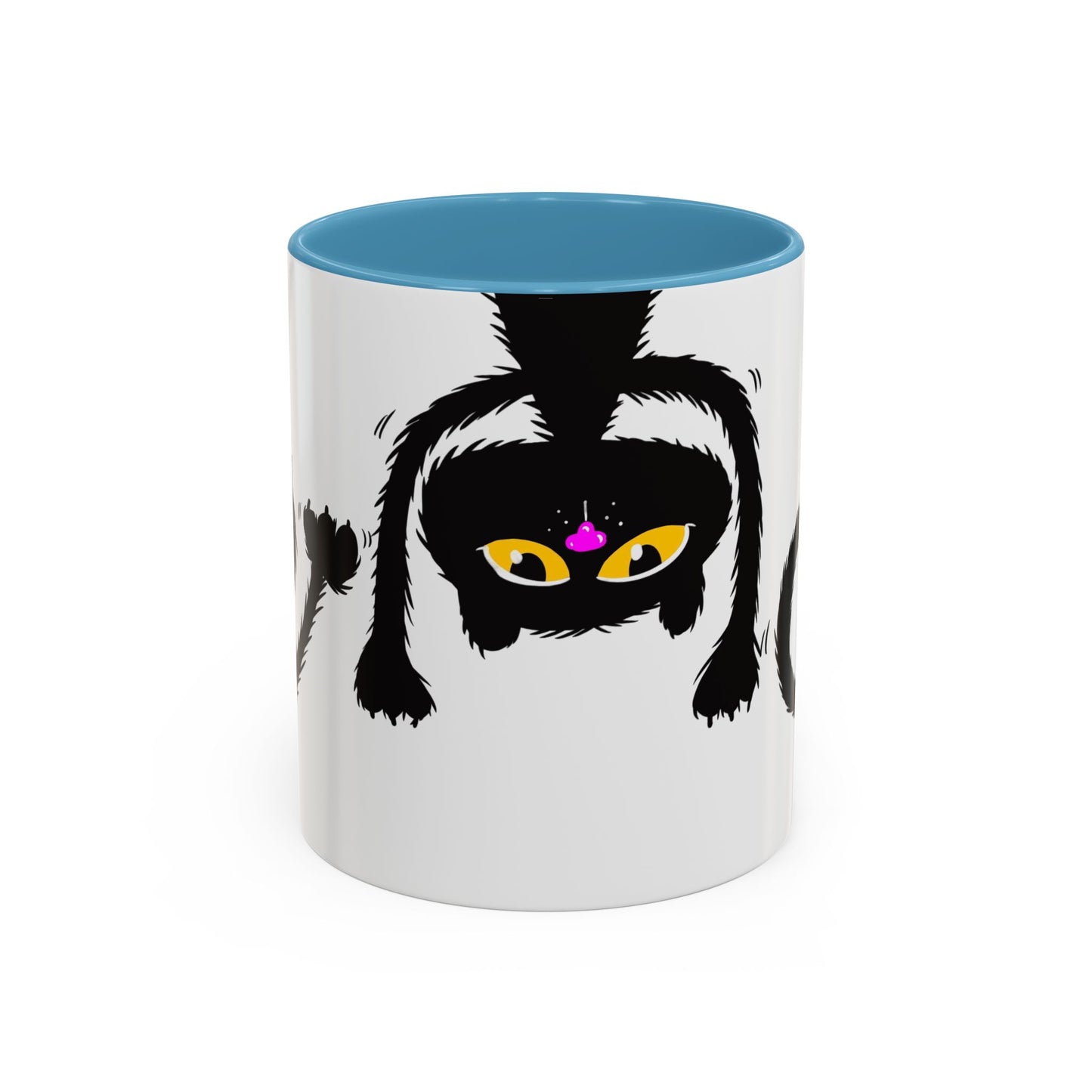 Coffee Mug - Three Black Cats Comic Style Design